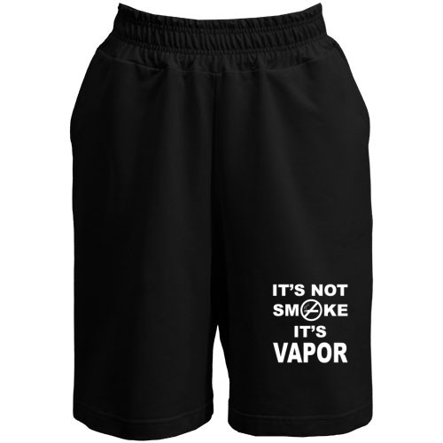 Мужские шорты с электронной сигаретой и надписью «It's not smoke, it's vapor»
